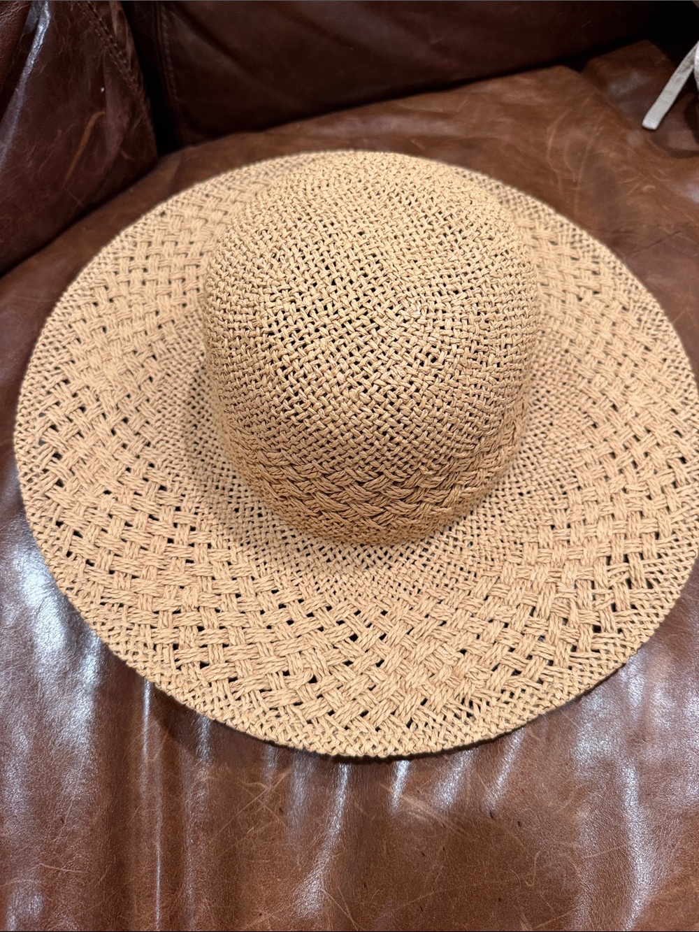 Roxy Natural Straw Wide-Brim Sun Hat